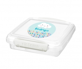 Caja para Sandwich Personalizable Blanco