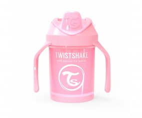 Copo Aprendizagem Twistshake Mini Cup Rosa Pastel 230ml