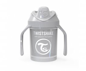 Taza Aprendizaje Twistshake Mini Cup Gris 230ml