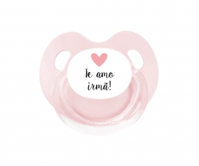 Chupeta Retro Rosa Te amo irm!