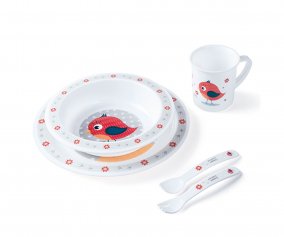 Vaisselle pour Enfants Cute Animals Oiseaux
