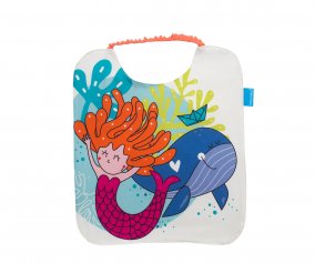 Babero Rizo Plastificado Sirena