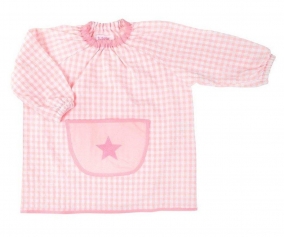 Grembiulino Personalizzabile Tasca Centrale Stella Rosa