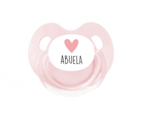 Chupete Retro Rosa Corazn Abuela