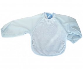 Babero Silly Billyz con Mangas Azul Pastel +6M