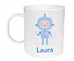 Tazza Plastica Personalizzata Robot