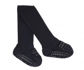 Dark Blue Non-Slip Bamboo Socks
