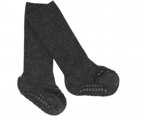 Graphite Non-Slip Bamboo Socks