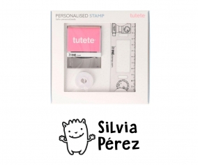 Timbro per tessuti Personalizzato Mostro + Nastro Capi Scuri