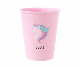 Vasito Personalizado Unicornio Rosa