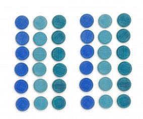 Mandala Pequeas Monedas Azules
