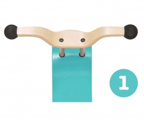 Mini-flip top turquesa de 1 pea