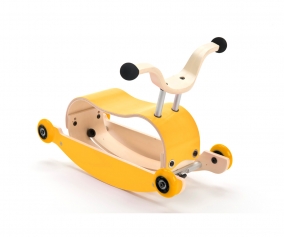 Wishbone Mini-Flip Porteur 3 en 1 Jaune Total