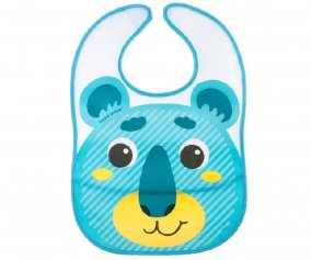Bavoir Impermable avec Poche Hello Little Bleu