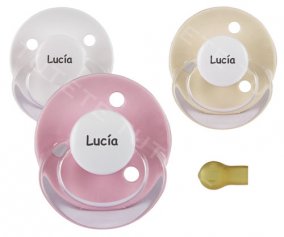 Chupetas Personalizadas CEREJA Rosa Creme +6M