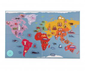 Puzzle Magntico Mapa Del Mundo