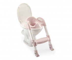 Rducteur de Toilette avec Marche Kiddyloo Rose Poudr