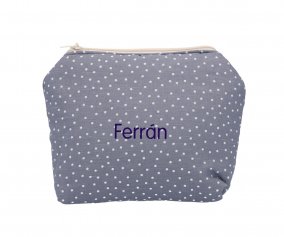 Neceser Mini Dot Azul Personalizable