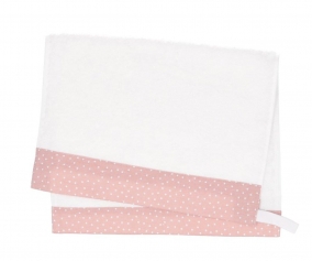 Asciugamano Asilo Mini Dot Rosa Personalizzabile