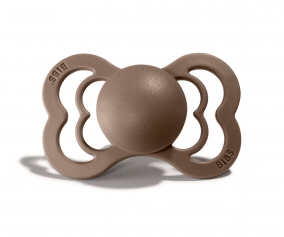 2 BIBS Supreme Soothers Dark Oak Silicone 6-36m 