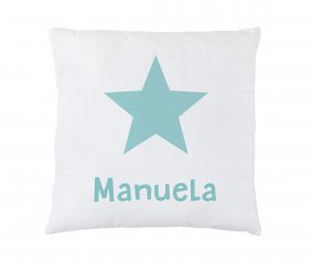 Personalised Cushion Mint Star 