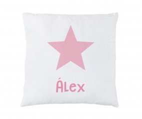 Personalised Cushion Pink Star 