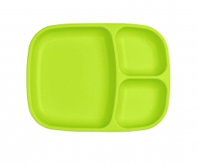 Large Plate Compartments Replay Lime Green