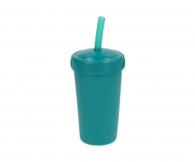 Vaso con Pajita Replay Teal