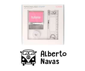 Timbro per tessuti Personalizzato Minivan + Nastro Capi Scuri