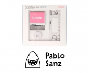 Timbro per tessuti Personalizzato Squalo + Nastro Capi Scuri