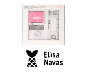 Timbro per tessuti Personalizzato Sirena + Nastro Capi Scuri