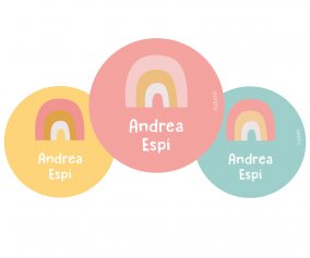 Pack 3 chapas Personalizadas Arcoris Rosa Nordic