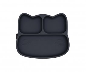 Plato con Ventosa Gato Negro