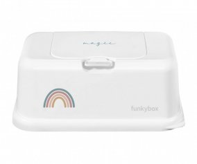 Caja Toallitas Funkybox Blanca Arcoiris