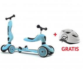 Patinete 2 en 1 Highwaykick One Blueberry + Casco