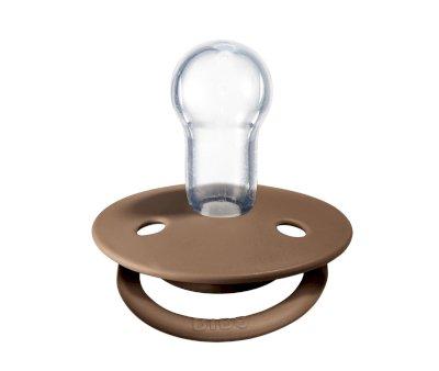 2 Succhietti BIBS De Lux Vanilla/Dark Oak Silicone