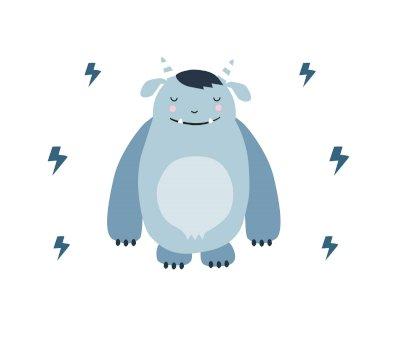 Diseo Little Monster Mochila Mini Fashion Gris
