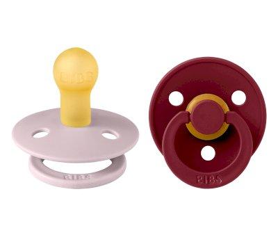 2 Succhietti BIBS Colour Round Pink Plum/Elderberry