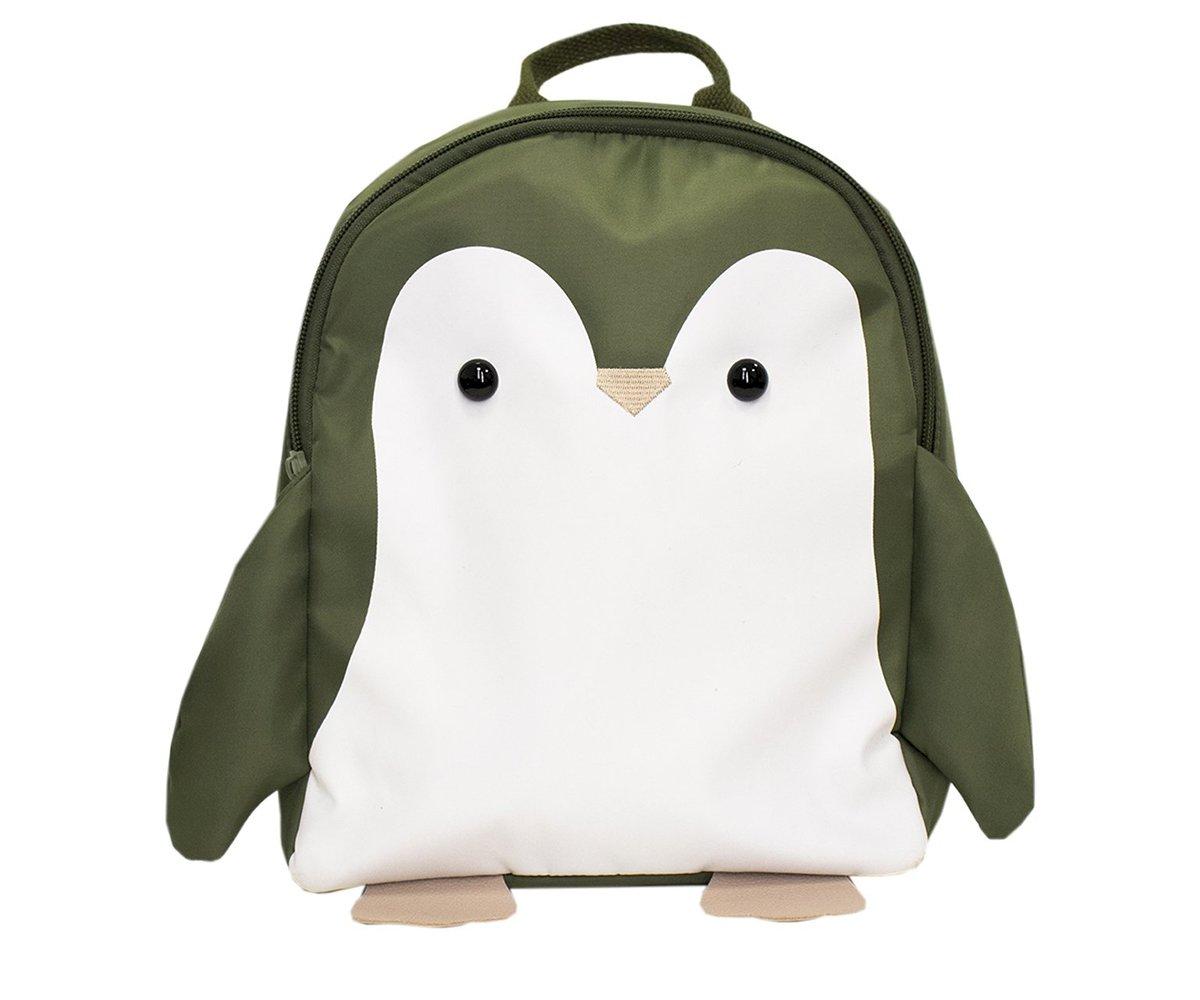 Mochila Infantil Miyu  Green Penguin Personalizável