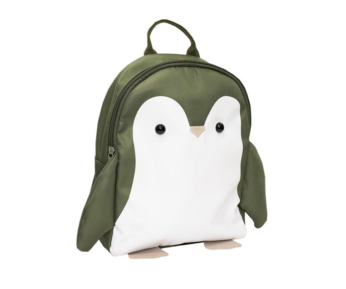 Mochila Infantil Miyu  Green Penguin Personalizável