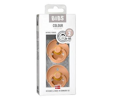 2 Chupetas Bibs Colors Peach/Peach