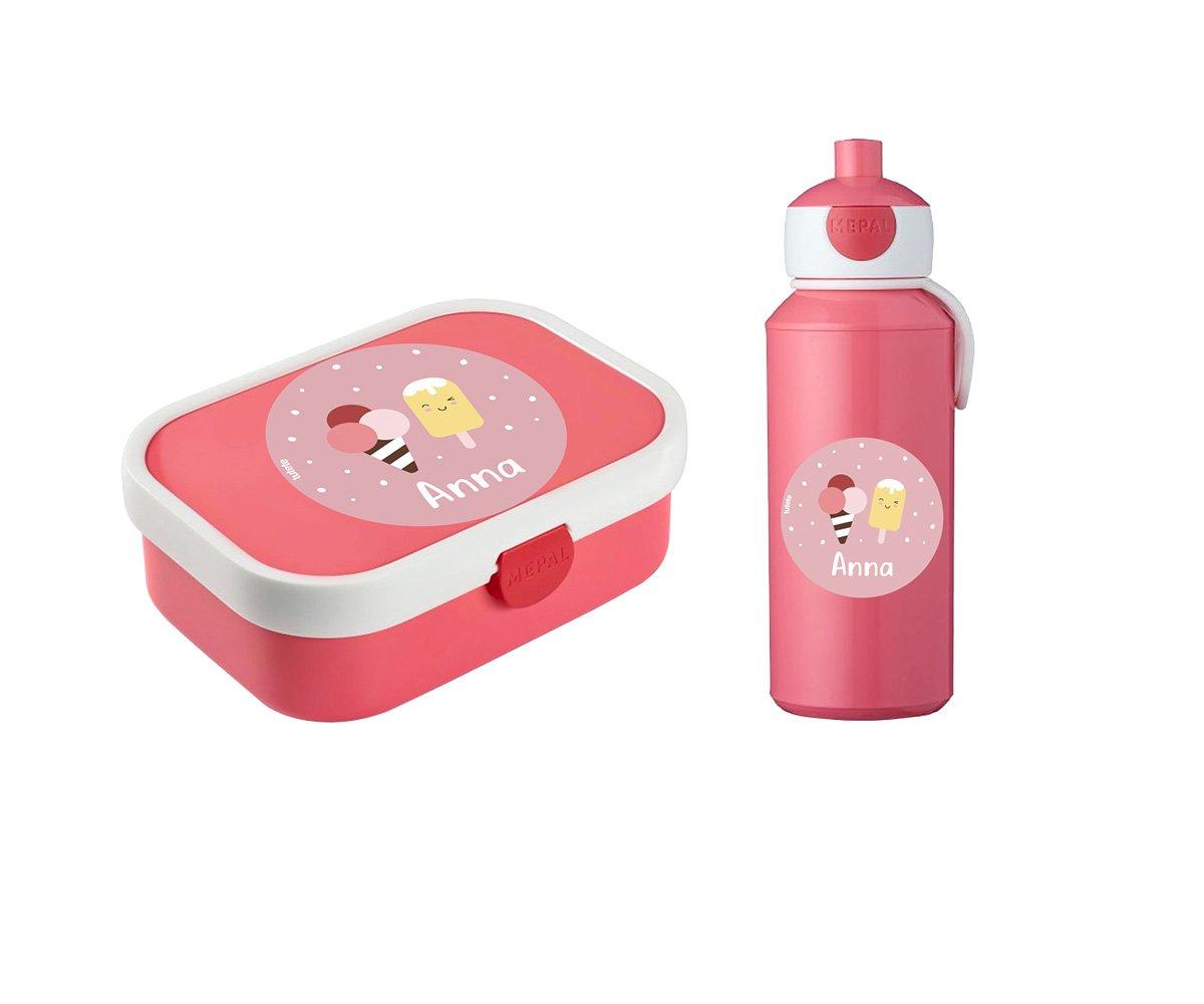 Set Pranzo Campus Rosa Personalizzato Sugary