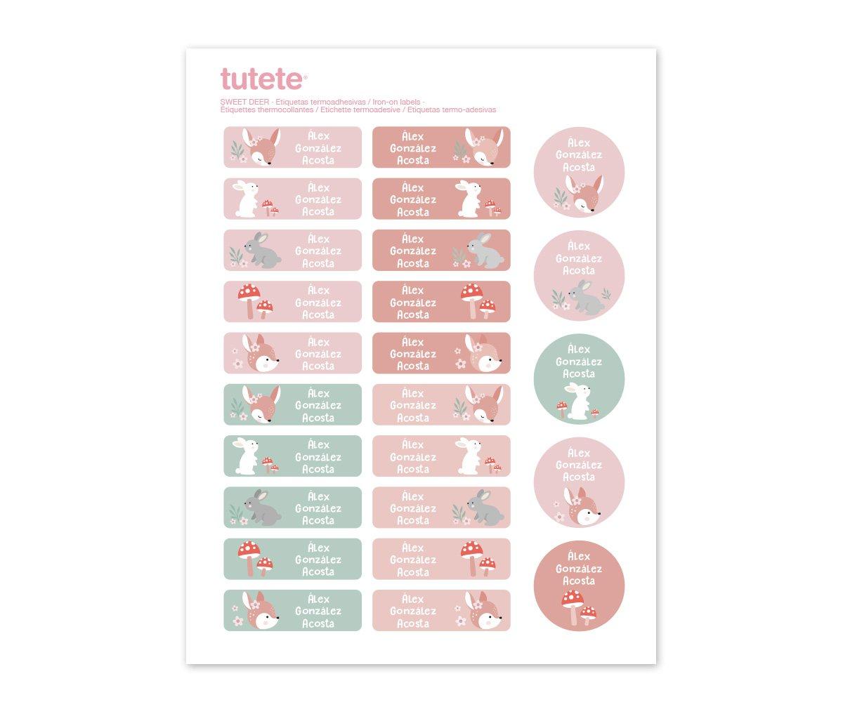 Etiquetas Termoadhesivas para Ropa - Vuelta al Cole Tutete 