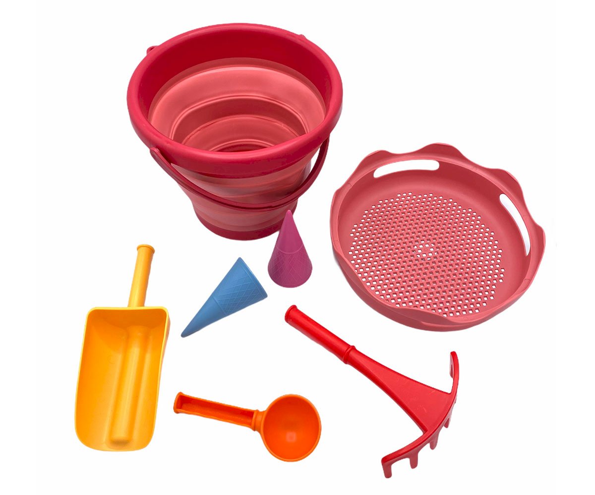 Compactoys Rosa Set Spiaggia 7 In 1