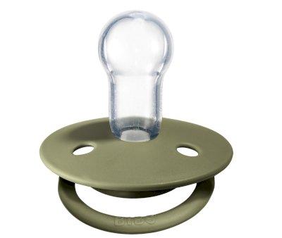 2 Chupetes BIBS De Lux Honey Bee/Olive Silicona