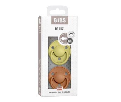 2 Chupetas Silicone BIBS De Lux Meadow/Terra
