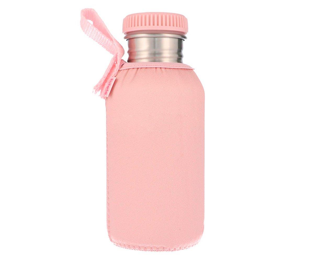 Steel Bottle with Personalised Blush Cover 500ml