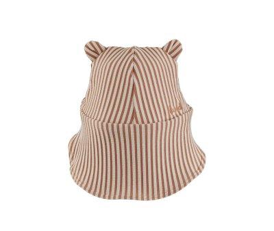 Cappellino Spiaggia Senia Seersucker Stripe Tuscany Rose/Sandy