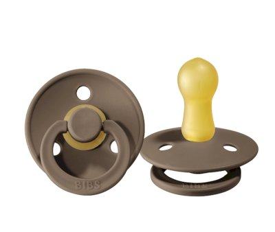 2 Chupetes BIBS Colour Round Dark Oak/Dark Oak