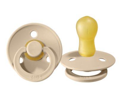2 Chupetes BIBS Colour Round Vanilla/Mustard